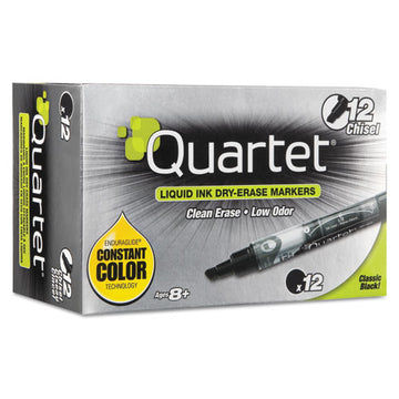 Quartet® Enduraglide Dry Erase Marker, Broad Chisel Tip, Black, Dozen freeshipping - TVN Wholesale